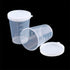 10Pcs 50ml Transparent Plastic Measuring Cups with Lid, Calibration Liquid Container Tools