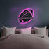 SweetJECCU 16 Personalized Custom Name Football with LED Night Light, Neon Light Wall Sign Colors Changing with Remote