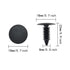 50PCS Black Plastic Nylon Rivet Clips Furniture Assembly Shelves Retainer Vapor Barrier Christmas Tree Fasteners for Crawlspace Barrier Poly Liners, Covers and Encapsulations
