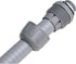 RLECS 4PCS 6 180 1/2 Inch Gray Nylon Plastic Degree Straight Conduit Connector Liquid Tight Accessories Electrical Box
