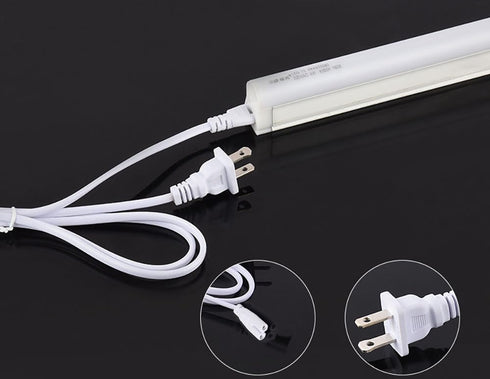 T5 T8 Led Tube Light Power Extension Cord, 6FT/1.8M, 2 Prong, 4PCS with On/Off Switch