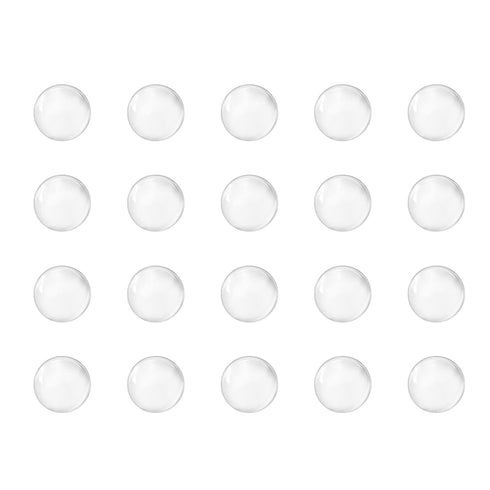 uxcell 5.5mm Solid Round Clear Glass Ball, 500pcs Soda Lime Glass Beads for Boiling Stones