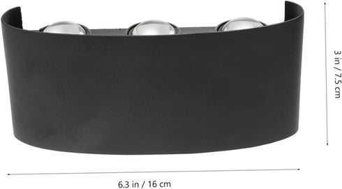 Lurrose LED Wall Sconce Simple Curved Design Wall Lamp for Indoor Outdoor Use Warm Suitable for Hallways Bedrooms