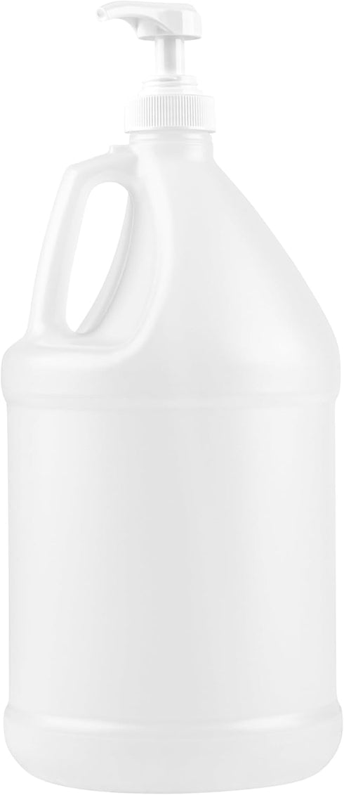 Kitchentoolz 1-Gallon Plastic Jug with Pump Dispenser - Ideal for Liquid Soap, Epoxy Resin, Laundry Detergent, Snow