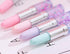 Funny Live 4 Pcs Cute Sequins Drift Gel Ink Rollerball Pens, Simulation Lipstick Ballpoint Pens, 0.7mm Black Ink