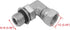 (2-PACK) 6901-06-04-NWO Hydraulic Hose Adapter Fitting 3/8" Male Adjustable Nut O-Ring Boss (9/16-18 UNF) × 1/4" Female Swivel (1/4-18 NPSM) 90° Elbow SAE Pipe Joints Connector Carbon Steel by BEITERSTOE