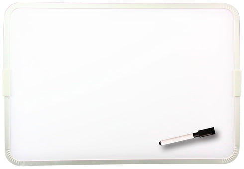 Flipside 2-Sided Magnetic Dry Erase Board, 12 x 17-1/2 Inches, with Marker, White