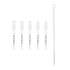 PATIKIL Eye Dropper, 5Pcs 1ml Glass Graduated Pipette with Rubber Cap and Brush for Essential Oils, Lab Experiments,
