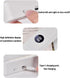 DENEZE 3 White Smart Led Reading Light, Book Light Treasure Box, Rechargeable Clear LED Flat Reading Light with Colors