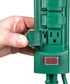 120V 6 6-Foot VOLT Outdoor Power Stake with Timer, Grounded Outlets & Extension Cord (Green) for Christmas Lights