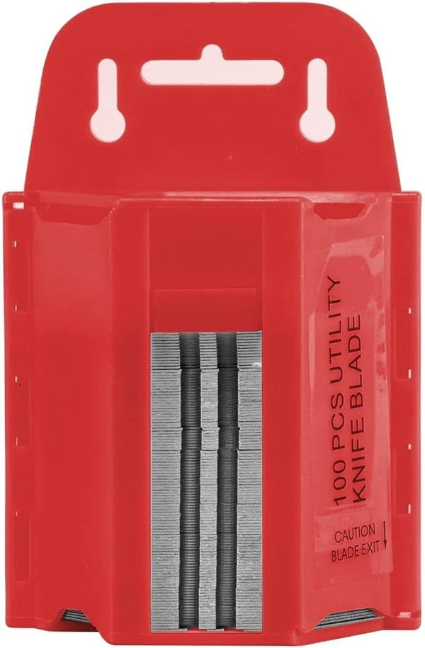 19-138 100 Pc. SK2 Steel Utility Hook Blade with Wall Mountable Dispenser
