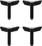 NESTINGHO 4pcs Metal Furniture Support Feet 100mm Triangle Sofa Cabinet Legs for Dresser