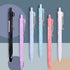 DUNBONG Gel Pens, 0.5mm Retractable Fine Point, Black Ink, Box of 6 Pen, Multicolor Packs