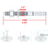 1/2" X 3-3/4" Concrete Anchor, 304 Stainless Wedge Anchor, Anti-Rust Performance, 5pcs Kit