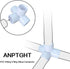 1-1/2“ Tee PVC Fitting 4 Way Elbow Connector, 90 Degree Side Outlet, PVC Corner Fittings for Furniture Building (Pack