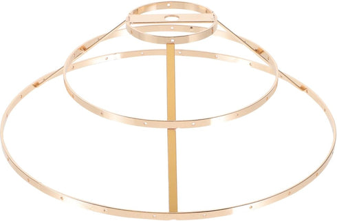 3-Tier Lampshade Frame, Lamp Ring Support, Iron Metal Material, for DIY Pendant