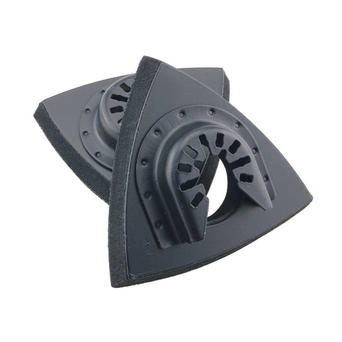 2pcs Black Triangular Hook & Loop Oscillating Multitool Sanding Pads for Quick Release Oscillating Power Tool