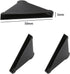 HJYZY 5 50mm 20 x Triple Corner Protectors Black for Sharp Glass,Metal SheetsMirror,Ceramic Tile Triple Shape Corner
