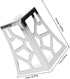 10cm 4pcs PRETYZOOM Metal Cabinet Feet with Hollow Floral Pattern, Chrome-Plated Furniture Legs for Coffee Table, Tv