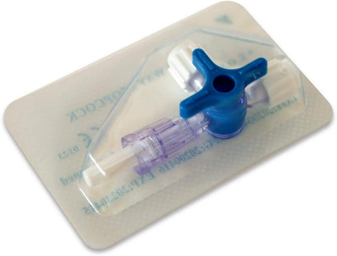 Luer Stopcocks 3-Way, Luer Connections, Sterile Individual Package, 6 Pcs