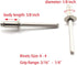 SDTC Tech Stainless Steel Blind Rivets, 1/8" x 3/8" (4-4) Open End Type Pop Rivet, 50 Pack