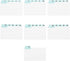 Paper Junkie Index Card Dividers Numbers 1-31 - 3 x 5 in Turquoise UV-Laminated Tabs, 2-Pack