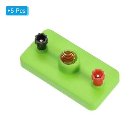 PATIKIL Mini Bulb Socket, 5 Pcs Bulb Holder Lamp Base for Physics Laboratory Electrical Experiment Teaching Instruments