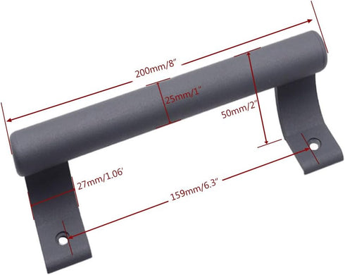8 Inches Aluminum Alloy Sliding Door Handle for Balcony Glass, Bathroom Closet, Warehouse, Modern Metal