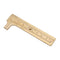 Brass Vernier Pocket Caliper Gauge, Handy Sliding Ruler Measuring Tool Double Scales mm/inch Mini Bead Wire Jewelry