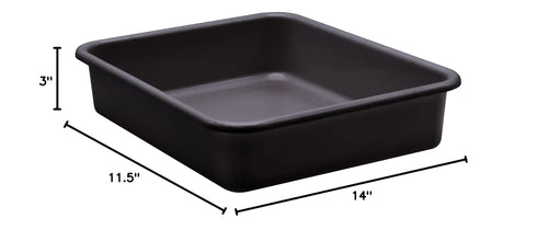Teacher Created Resources Large Black Plastic Letter Tray, Pack of 6