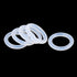 X AUTOHAUX Silicone O-Rings, VMQ Seal Gasket for Compressor Valves Pipe Repair, 10mm OD 7mm ID, White, Pack of 100