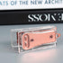Rose Gold Mini Stapler with Clear Acrylic Body, 18 Sheets Capacity, Cute Stapler for Office, School