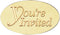PaperDirect Gold You're Invited Embossed Oval Foil Seals - 30 Count