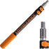 1.5-3 ft Long Paint Roller Extension Pole, Multi-purpose Telescopic with Universal Twist-on Metal Tip