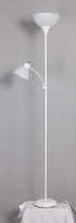 CNEIESD 72-Inch Dual-Light Combination Floor Lamp - Modern Design for Multi-Scene Use (White)