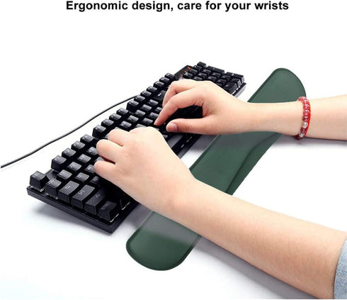 Memory Foam Set Keyboard and Mouse Wrist Pad Rest - Christmas Cushion Support for Office, Gaming, and Computer Use