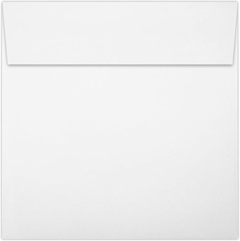 LUXPaper Square Invitation Envelopes | Peel & Press | 6" x 6" | Bright White | 80lb. Text | 50 Qty by LUXPaper