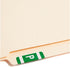 Smead 67186 Alpha-Z Color-Coded Second Letter Labels, Dark Green, 100/Pack