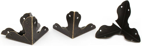 Aexit Wooden Case Shelf Brackets & Supports Box Iron Corner Protectors Cover Guards
