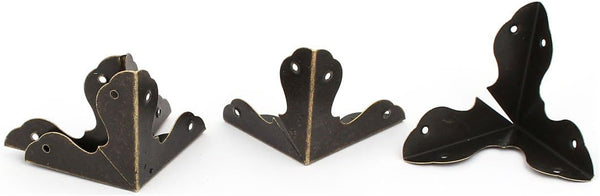 Aexit Wooden Case Shelf Brackets & Supports Box Iron Corner Protectors Cover Guards