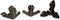 Aexit Wooden Case Shelf Brackets & Supports Box Iron Corner Protectors Cover Guards