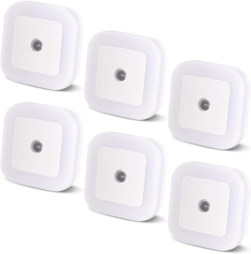 Amligy Night Light, 0.5W Daylight White LED Plug-in Night Light with Dusk to