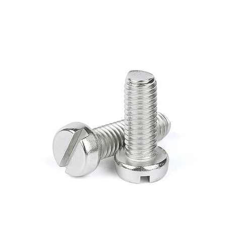 Generic 100pcs/lot A2-70 GB65 M1.6 M2 M2.5 M3 M4 M5 M6 304(10mm x100pcs,M4) Stainless Steel Slotted Cap Head Slot