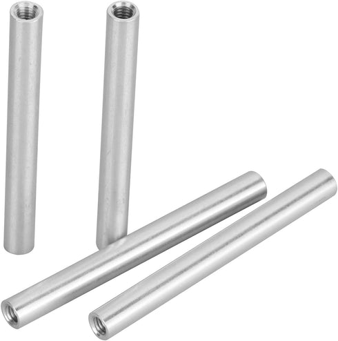 4PCs Aluminum Standoffs Round Tube Extension Support, M4 x 0.7mm Female Threads, Robotics Accessories