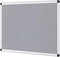 VIZ-PRO Notice Board Felt Gray - 36 X 24 Inches, Silver Aluminium Frame