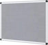 VIZ-PRO Notice Board Felt Gray - 36 X 24 Inches, Silver Aluminium Frame