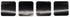 Black Square Color Coding Labels, 1 Inch Semi-Gloss Adhesive Stickers, 500 Labels Per Roll for Inventory Management and