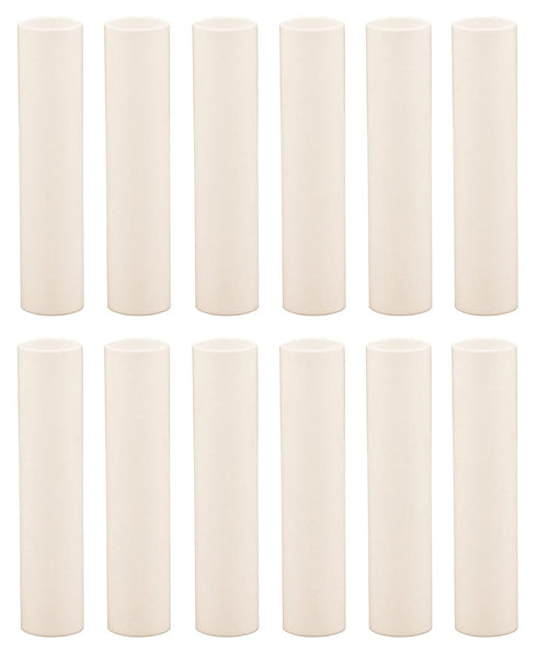 Creative Hobbies 4 Inch Tall Cream Plastic Candle Covers Sleeves Chandelier Socket