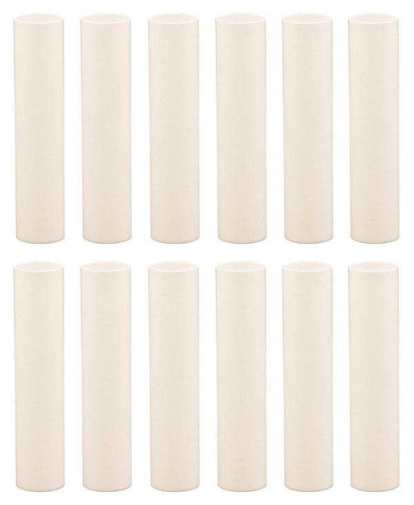 Creative Hobbies 4 Inch Tall Cream Plastic Candle Covers Sleeves Chandelier Socket