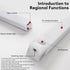 ALIVIM 2Pcs Closet white,200mm LED Under Cabinet Night Light USB Rechargeable Motion Sensor Kitchen Bedroom Lighting